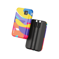 idmix 双自带线PD快充移动电源 ~10000mAh P10CI PRO潮牌艺术款涂鸦