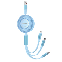 沃品 (WOPOW)双向伸缩快充66W一拖三数据线LC012