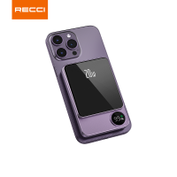 RECCI-RPB-W15矩阵磁吸快充移动电源5000mAh 紫色