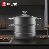 康巴赫-欧式(不锈钢双层蒸锅)28cm