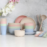 finsybo麦秸秆餐具（25件套） F-DFC2A-