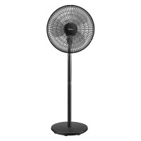 美的机械式强风轻音台立两用3档风速可调落地电风扇 FSA40UC 黑色