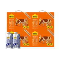 认养一头牛原生高钙梦幻盖纯牛奶250ml*10盒*3提营养早餐牛奶