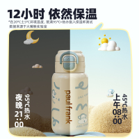 大嘴猴（Paul Frank）便携杯套双饮保温杯PF136-绿椰仙踪