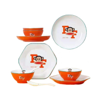 大嘴猴（Paul Frank）陶瓷餐具十二件套装HCT6001T-活力橙