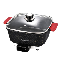 上亨 菱形电煮锅SHZH-CFDZG006黑红色-