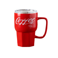 上亨可乐吸管陶瓷杯SHZH-MKB06红色-