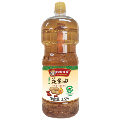 邻家饭香 压榨一级花生油国家地理标志农产品兰考花生压榨2.5L/瓶LJFX141-