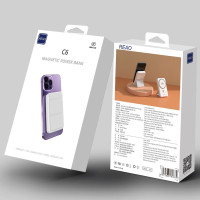 REAO 磁吸支架无线快充移动电源C6 白色-