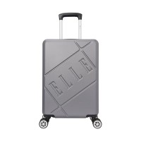 ELLE20寸简约时尚拉杆箱万向轮结实耐用密码箱行李箱GH162P90348GY灰色
