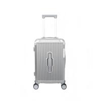 ELLE 律动 竖纹拉杆箱 20英寸 默认黑色【银色备注】