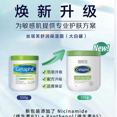 加拿大Cetaphil丝塔芙润肤乳【含烟酰胺】 舒润550g