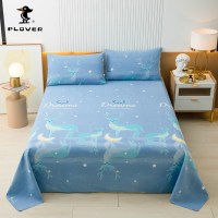 啄木鸟凉席三件套梦幻小鹿老粗布床上三件套230x250cm-230x250cm