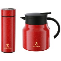 龙的鸿运新禧套装LD-HW0808-壶：1000ML杯：450M304内胆彩盒包装;LD-HW0808