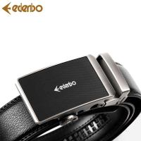 爱登堡（Edenbo) 时尚休闲皮带自动扣商务裤带牛皮双卡槽防滑F-2778-F-2778黑色;均码【礼盒礼袋】