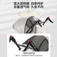 婴侍卫 全蓬超轻便携婴儿车（夏款） 户外出行宝宝手推伞车 T608F 灰色