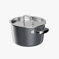 神田KANDA钛彩米陶瓷微压炖锅 星空银 22cm