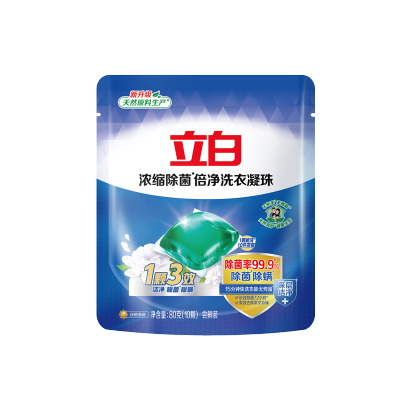 立白浓缩除菌倍净洗衣凝珠80g-（10颗装）