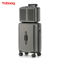 TOBOOG途帮 商务可登机子母行李箱2103/铁灰色/20寸+14寸