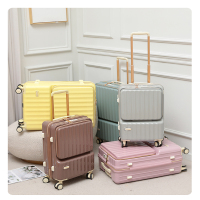TOBOOG途帮 前开盖多功能行李箱2109 24寸 抹茶绿、柠檬黄、樱花粉、咖啡棕、莫兰迪灰