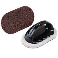 带手柄金钢砂金刚砂锅底多功能海绵擦魔力厨房去污清洁刷锅刷强力--【随机色#带手柄#有效去除污渍】5个装