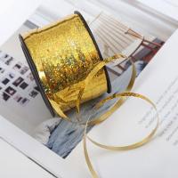 结婚婚庆婚礼绳子用品扎带气球布置装饰氦气彩带丝带派对镭射绑绳--彩带;金色1卷【91米】