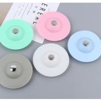 洗脸盆水池漏塞下水道管水槽按压式飞碟地漏防臭盖卫生间密封塞子--地漏;2个蓝