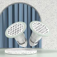 地漏防臭器下水道堵口管卫生间厕所防反臭反味神器防虫密封塞盖芯- 地漏防臭芯【2个装】- 灰白