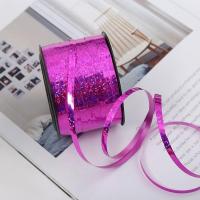 结婚婚庆婚礼绳子用品扎带气球布置装饰氦气彩带丝带派对镭射绑绳--彩带-紫色1卷【91米】