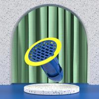 地漏防臭器下水道防臭盖堵口器防反味神器防反水卫生间AB- - 蓝色子弹头防臭地漏- - （单个装）