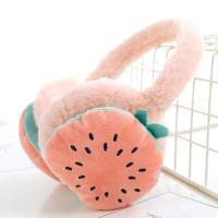 水果耳罩男女士通用毛绒保暖耳套可爱耳暖仿兔毛护耳后带耳包- 西瓜