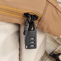 迷你密码锁宿舍大学生必买必衣柜背包行李箱防盗居家日备用套装- - 【书包行李箱专用】黑色