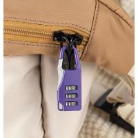 迷你款密码锁挂锁防盗行李箱包锁学生宿舍书包柜子抽居家日用套装- - 紫色