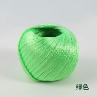 彩全新料塑料绳子捆扎绳打包绳包装绳撕裂膜带草球绳扎口绳- -- -绿色- -5卷装