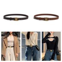 皮带女学生时尚女腰带韩版百搭牛仔裤细腰带装饰腰带女网红腰带潮- -- -【腰带】- -【黑+棕】2条装