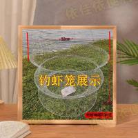 钓小龙虾河虾神器新款三层一整套圆形螃蟹垂钓网钓户外抓鱼网兜- -- -鱼网- -【1个装】