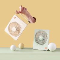 卡蛙桌面无极风小风扇充电KW-MF300J（带充电电池）兰迪黄