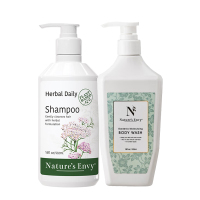 天然之扉洗沐组合532ml*2（草本护理洗发露+栀子花香氛沐浴露）