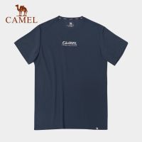 骆驼 女款圆领短袖T恤 7C22254476 XL 无际白