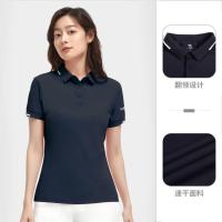 骆驼 女款短袖POLO衫 V1S1VV930 XL 藏蓝