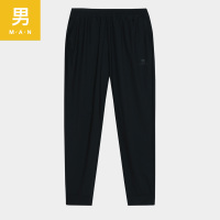 骆驼 男针织速干长裤 A662251003 L 幻影黑