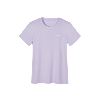 骆驼 女款圆领功能短T恤C23BAV6001 XXL 飞羽紫 -