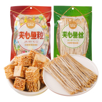 富崎乐鳕鱼味夹心鱼粒+白芝麻夹心鱼丝组合 136g/份