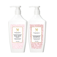 天然之扉洗沐组合532ml*2（玫瑰活力沐浴露+玫瑰和樱花香氛洗发露）-