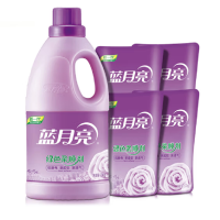 蓝月亮衣物柔顺精选(薰衣草香）柔顺剂2kg+500g袋×4-