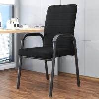 会议椅办公椅电脑椅员工靠背椅子【配件保10年】【非整装发货】-四腿款黑架黑麻布-四腿款黑架黑麻布