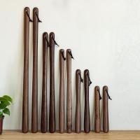 实木鞋拔子长柄家用穿鞋神器提鞋器鞋把子轻奢鞋拨子鞋扒子鞋抽棒-70厘米1把装【80%人购买的长度】