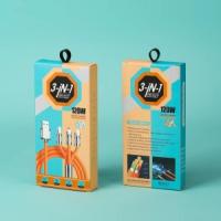 120W超级闪充一拖三数据线-适用苹果华为小米VIVOOPPO加粗充电线6A-1.2米三合一数据线【单条盒装】-