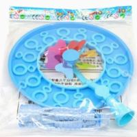 风车泡泡机女孩子泡泡器手动手持吹泡泡枪多彩户外玩具儿童节礼物-【送1000ml泡泡水】随机款5个装-