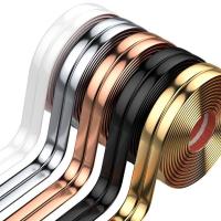 自粘防撞护墙角护角条阳角保护pvc硅胶装饰阴角墙边瓷砖墙面直角9-【10米长】玫瑰金;2厘米（宽）-